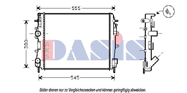 AKS DASIS Radiators, Motora dzesēšanas sistēma 180009N